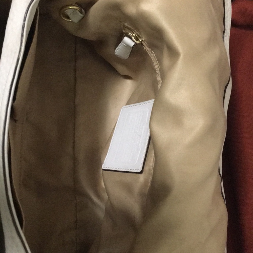 COACH Handbag Leather Pebble Cowhide Hobo 👜 - Picture 8 of 8